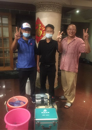 酒店大堂自來(lái)水管清洗