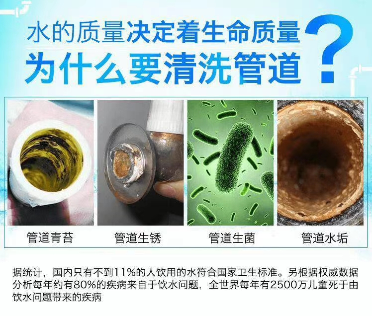給家里的水管做清洗保障用水健康刻不容緩