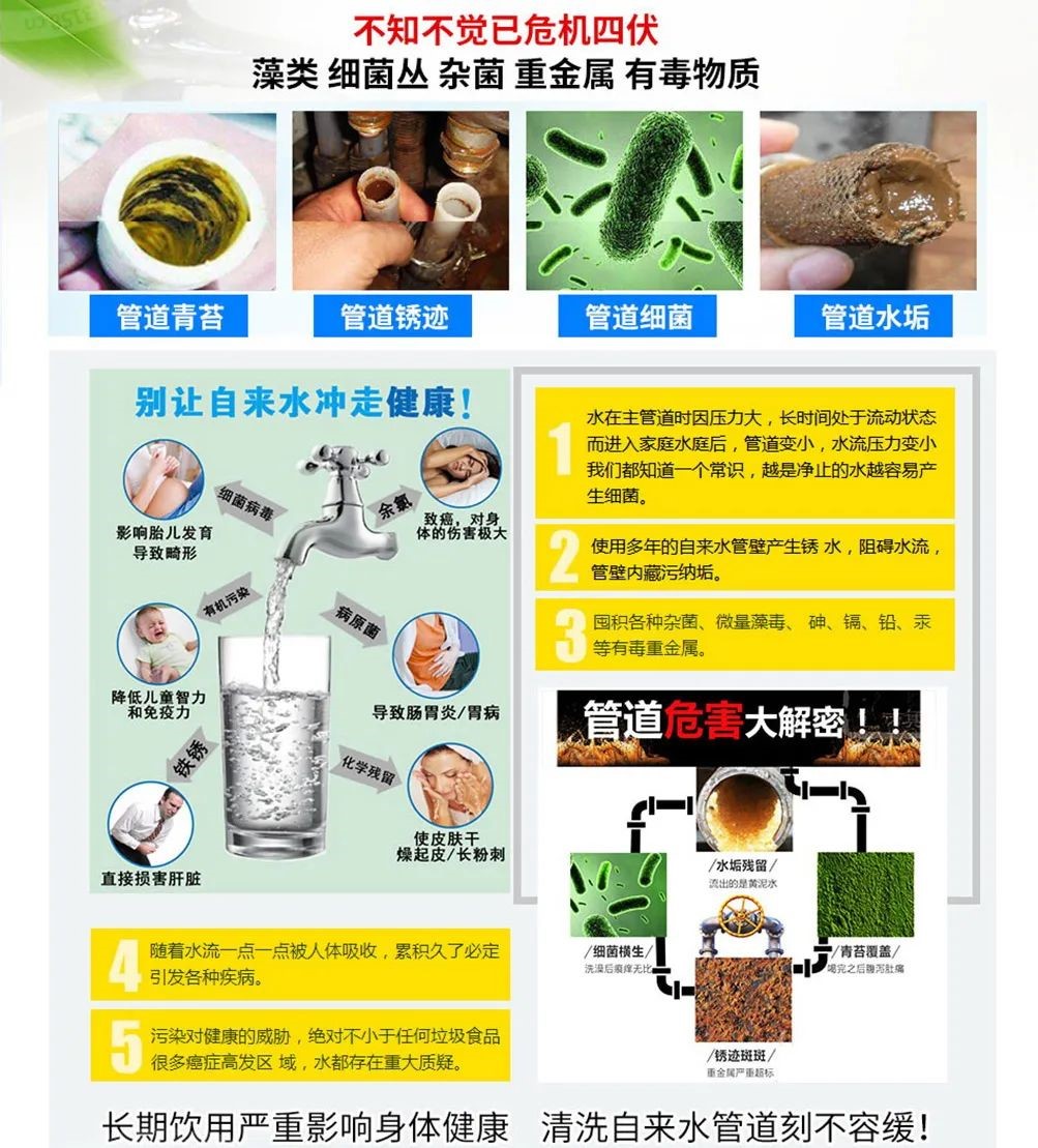 水管長期不清洗會對你的家庭產(chǎn)生危害